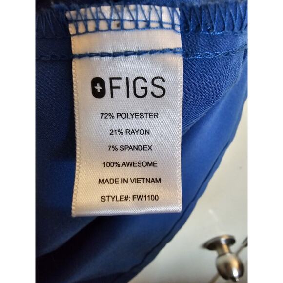 FIGS Scrub Top Technical Collection Blue Women Size XS PO#1797 Style# FW1100 - Picture 5 of 7